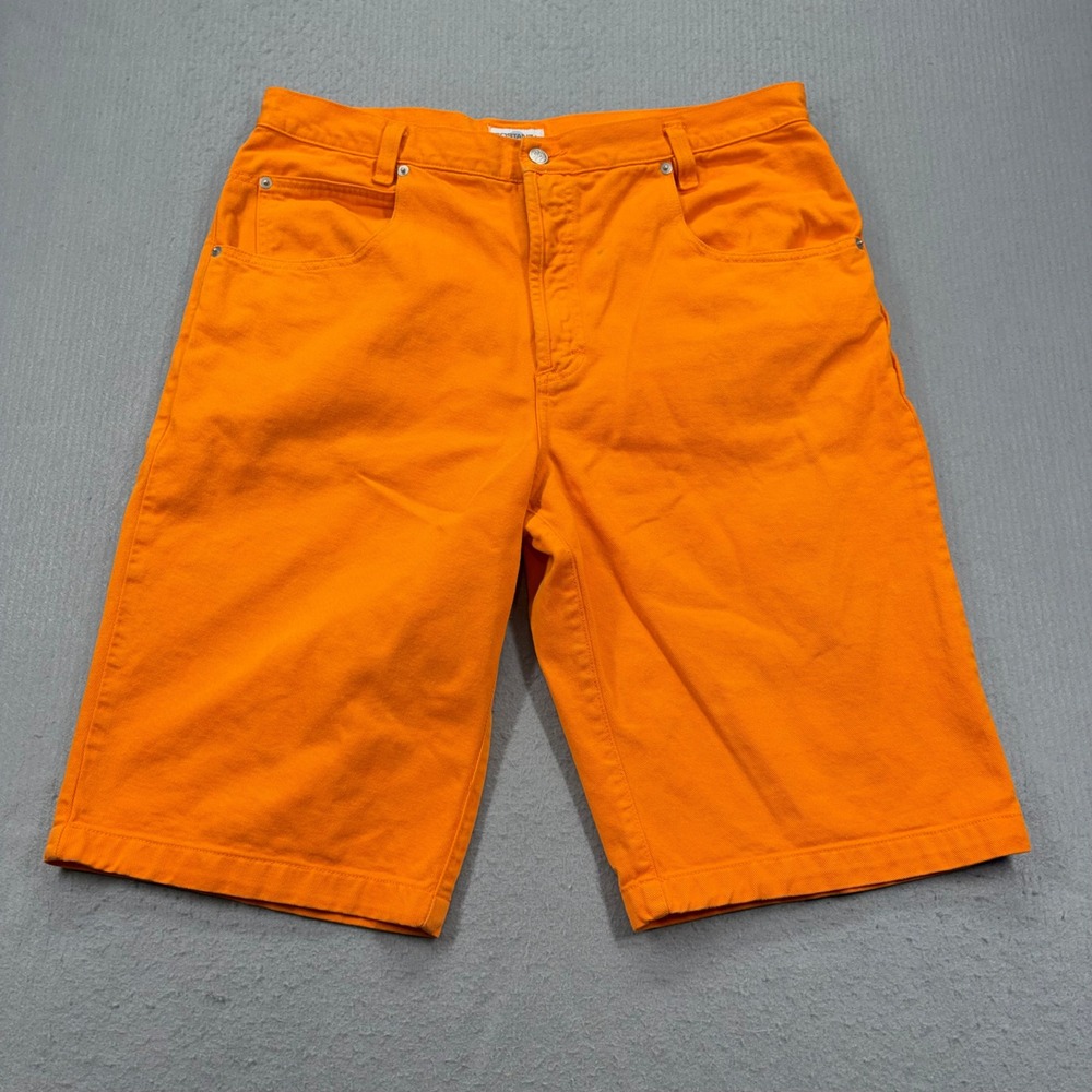 Sostanza Denim Shorts Mens 38 Orange 100% Cotton 5-Pocket Casual